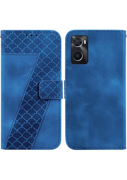 Telefon Kılıfı Için Oppo A96 4G/A76 4g Kart Yuvası Fonksiyonu Cüzdan Flip Folio Pu (Yurt Dışından)