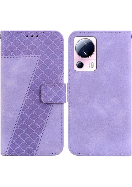Telefon Kılıfı Için Xiaomi 13 Lite Cüzdan Flip Folio Kapak Kart Yuvası Fonksiyonu (Yurt Dışından)