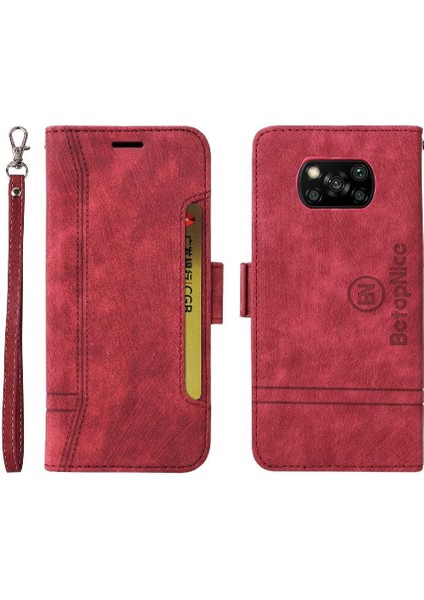 Xiaomi Poco X3 Nfc Cüzdan Kapak Çevirin Kart Yuvaları Tpu Deri (Yurt Dışından)