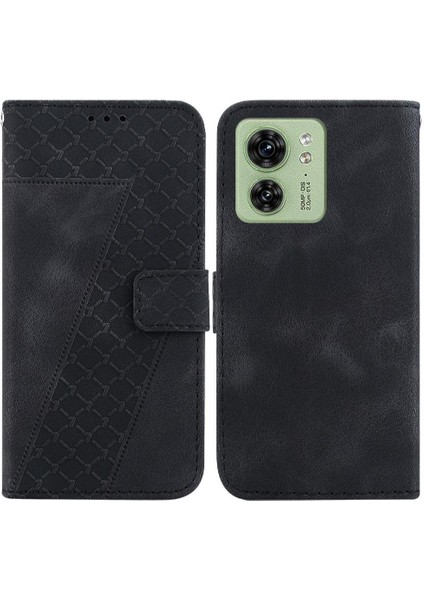 Motorola Kenar 40 Flip Folio Kapak Için Telefon Kılıfı Kart Yuvası Fonksiyonu Pu (Yurt Dışından)