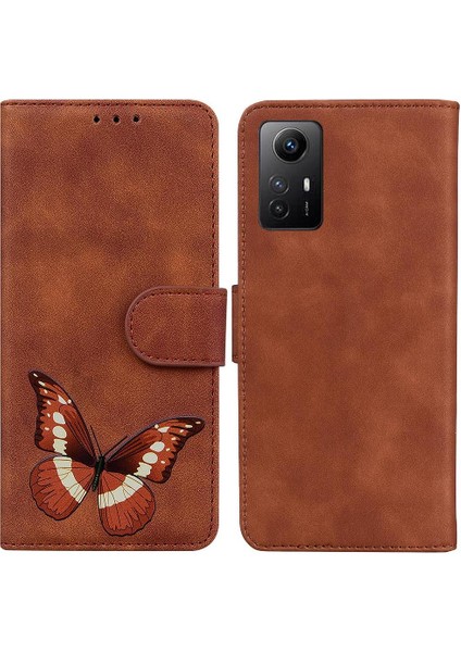 Xiaomi Redmi Not 12S Kart Yuvaları Için Kılıf Cüzdan Renk Baskılı Flip Folio (Yurt Dışından)