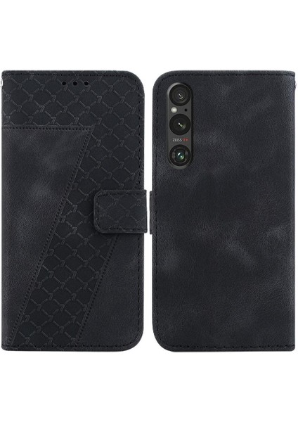 Sony Xperia 1 V Için Telefon Kılıfı Cüzdan Kart Yuvası Fonksiyonu Flip Folio Kapak (Yurt Dışından)