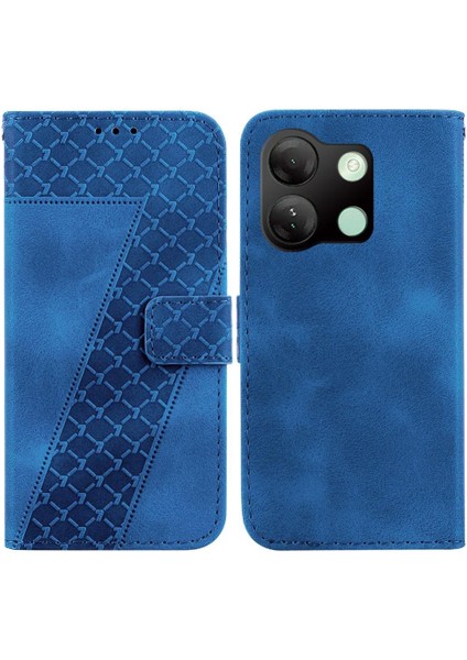 Infinix Akıllı 7 Hd Kart Yuvası Fonksiyonu Için Kılıf Kabartmalı Desen Cüzdan Pu (Yurt Dışından)