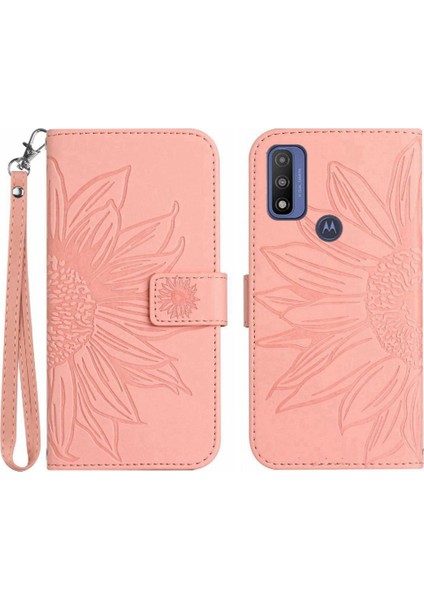 Motorola Moto G Saf 2021 Flip Cüzdan Telefon Kılıfı Için Kılıf ile Lüks Pu (Yurt Dışından)