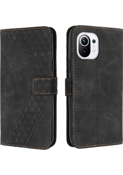 Xiaomi 11 Lite Için Telefon Kılıfı Kart Yuvaları Kapak Kickstand Manyetik Cüzdan (Yurt Dışından)