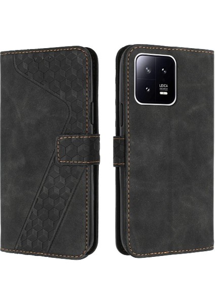 Telefon Kılıfı Için Xiaomi 13 Pro Kickstand Manyetik Kapak Folio Cüzdan Kart (Yurt Dışından)