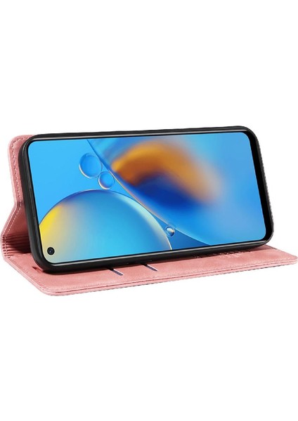 Oppo Için Kılıf A74 4G/A95 4g Koruyucu Manyetik Folio Cüzdan Pu Deri (Yurt Dışından) modelleri