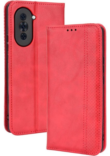 Huawei Nova 10 Için Kılıf Pu Deri Manyetik Kapatma Cüzdan (Yurt Dışından)
