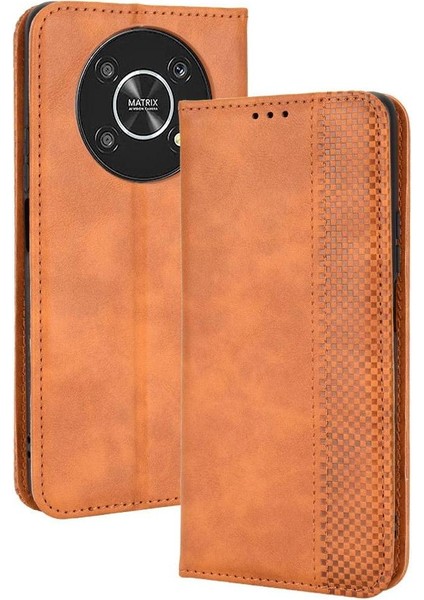 Onur X9 5g Pu Deri Cüzdan Manyetik Kapatma Için Kılıf (Yurt Dışından)