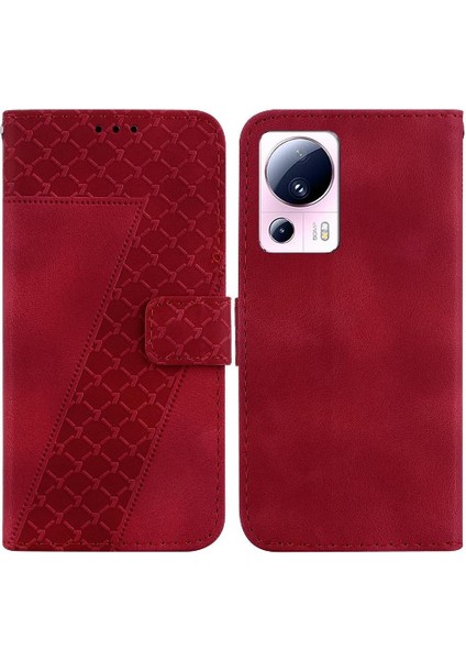 Telefon Kılıfı Için Xiaomi 13 Lite Cüzdan Flip Folio Kapak Kart Yuvası Fonksiyonu (Yurt Dışından)