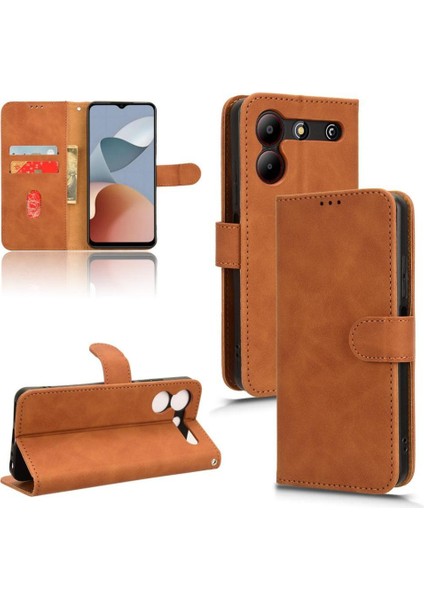 Zte A54 Kart Ekleme Deri Folio Flip Case Tam Koruma (Yurt Dışından)