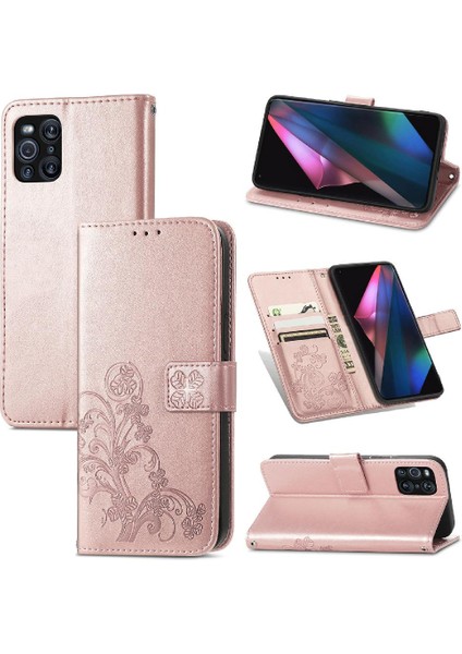 Oppo Bulmak Için Kılıf X3 Pro Dört Yapraklı Yonca Flip Kapak Kısa Kayış Iş (Yurt Dışından) fiyatları
