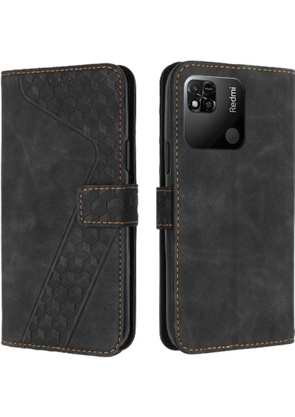 Xiaomi Redmi 9c Kickstand Manyetik Kart Yuvaları Kapak Cüzdan Için Telefon Kılıfı (Yurt Dışından)