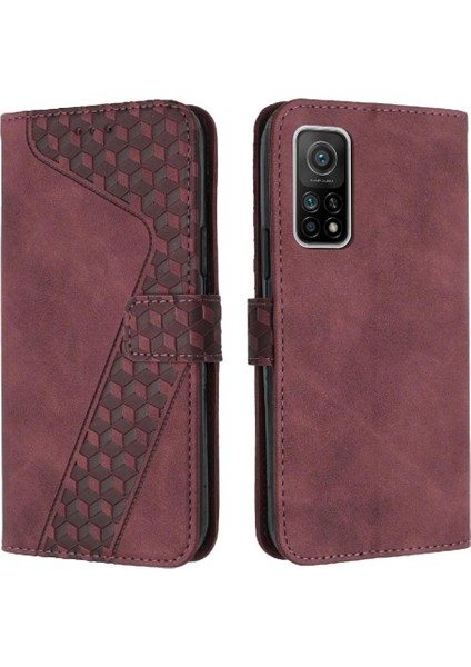 Telefon Kılıfı Için Xiaomi 10T/10T Pro Flip Folio Kickstand Manyetik Cüzdan (Yurt Dışından)