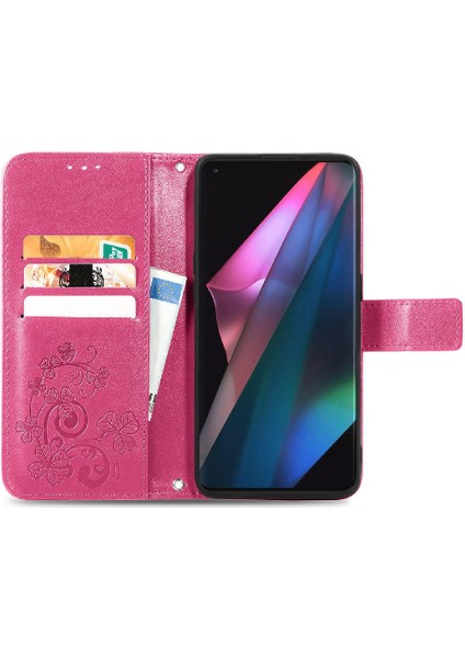 Oppo Bulmak Için Kılıf X3 Pro Dört Yapraklı Yonca Flip Kapak Kısa Kayış Iş (Yurt Dışından) fiyatları
