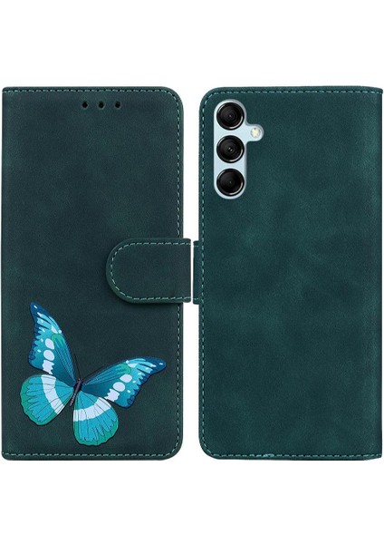 Samsung Galaxy M14 5g Kart Yuvaları Için Kılıf Renk Baskılı Kelebek Flip (Yurt Dışından)