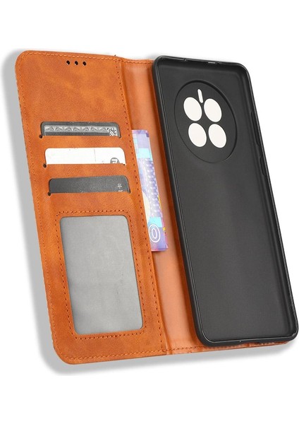 Huawei Mate 50 Için Kılıf Manyetik Kapatma Cüzdan Pu Deri (Yurt Dışından)