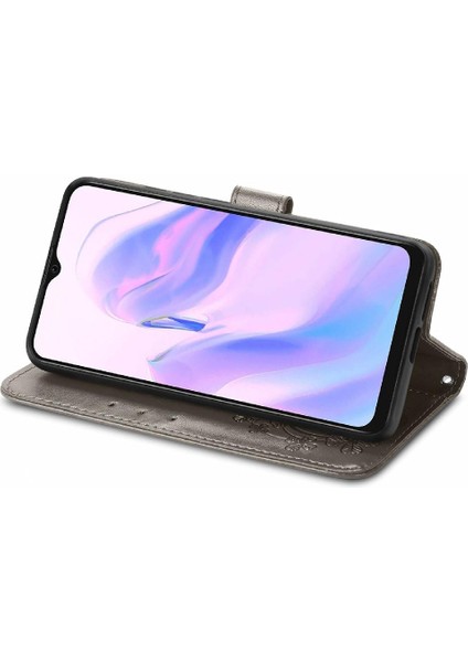 Blackview A70 Kısa Kayış Deri Kılıf Kapak Kapak Dört Yaprak (Yurt Dışından)