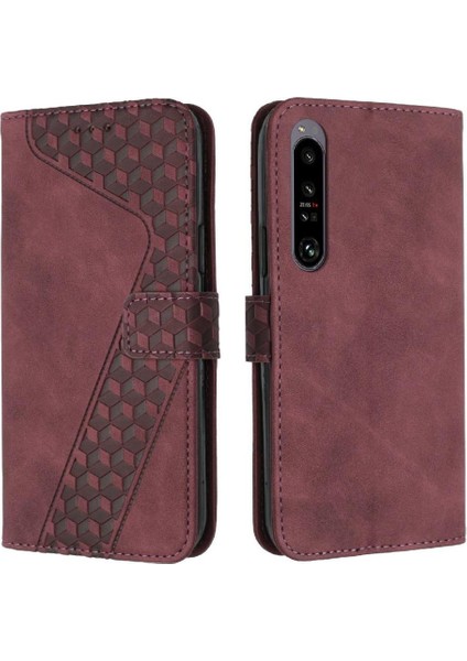 Sony Xperia 1 Iv Kickstand Kart Yuvaları Için Telefon Kılıfı Kapak Manyetik Flip (Yurt Dışından)