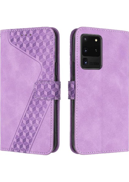 Samsung Galaxy S20 Ultra Cüzdan Manyetik Kart Yuvaları Için Telefon Kılıfı Kapak (Yurt Dışından)
