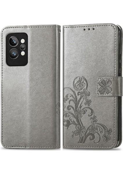 Realme Gt 2 Pro Için Zarif Iş Çevirme Kapağı Dört Yapraklı Yonca (Yurt Dışından)