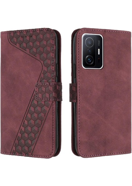 Telefon Kılıfı Için Xiaomi 11T/11T Pro Manyetik Kart Yuvaları Kapak Cüzdan Çevirin (Yurt Dışından)