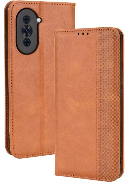 Huawei Nova 10 Için Kılıf Pu Deri Manyetik Kapatma Cüzdan (Yurt Dışından)
