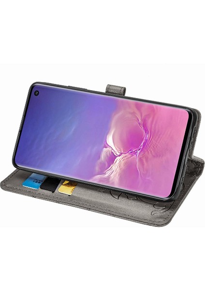 Samsung Galaxy S10 Karikatür Hayvanlar Için Kılıf Kapak Çevirin Deri Kılıf (Yurt Dışından) modelleri