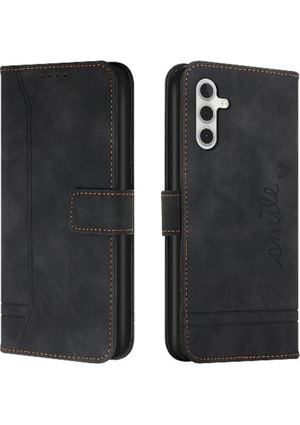 Samsung Galaxy S24 Flip Folio Cüzdan Için Telefon Kılıfı El Kayışı Kart Yuvaları (Yurt Dışından)