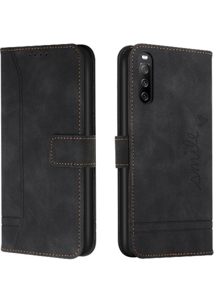 Sony Xperia 10 V El Kayışı Için Telefon Kılıfı Manyetik Kapatma Flip Folio Pu (Yurt Dışından)