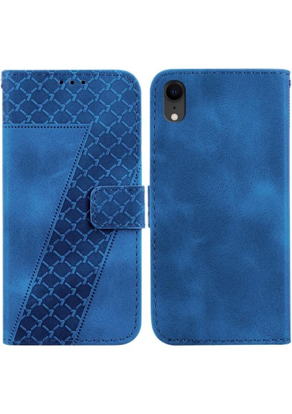 Iphone Xr Cüzdan Pu Deri Kabartmalı Desen Kart Yuvası Flip Telefon Kılıfı (Yurt Dışından)