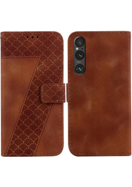 Sony Xperia 1 V Için Telefon Kılıfı Cüzdan Kart Yuvası Fonksiyonu Flip Folio Kapak (Yurt Dışından)