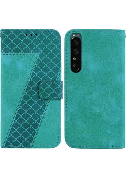 Sony Xperia 1 Iv Için Telefon Kılıfı Kart Yuvası Fonksiyonu Flip Folio Kapak Pu (Yurt Dışından)