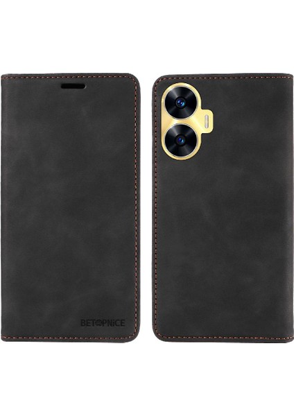 Realme C55 Için Kılıf Folio Cüzdan Manyetik Koruyucu Pu Deri (Yurt Dışından) fırsatları