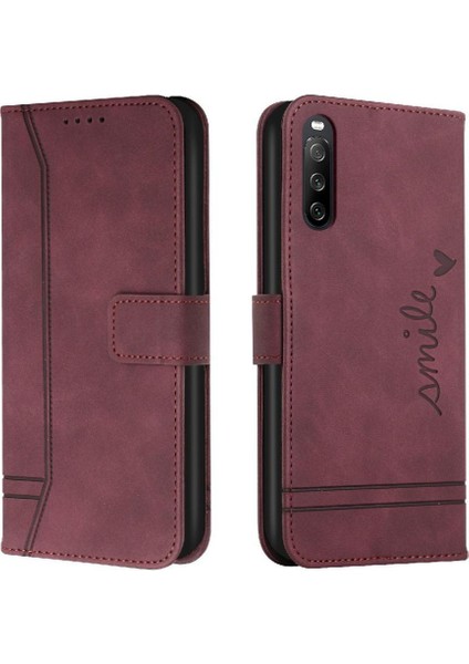 Sony Xperia 10 V El Kayışı Için Telefon Kılıfı Manyetik Kapatma Flip Folio Pu (Yurt Dışından)