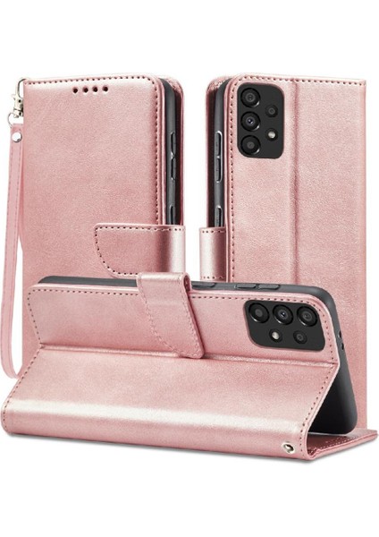 Kart Tutucu Kickstand Deri Folio ile Samsung Galaxy A52S 5g Için Kılıf (Yurt Dışından)