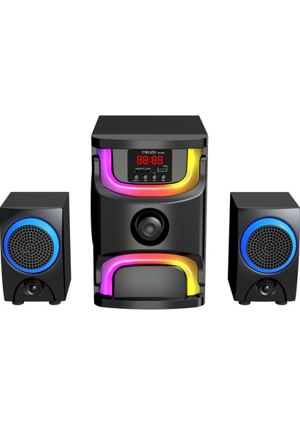 MD-96BT 2+1 40W Siyah Multimedya Fm/bt/sd/usb Speaker Hoparlör