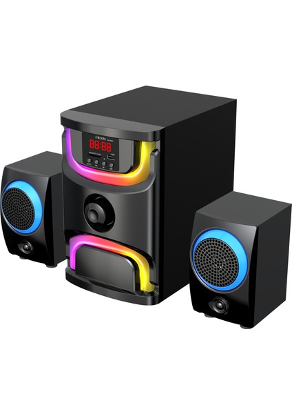 MD-96BT 2+1 40W Siyah Multimedya Fm/bt/sd/usb Speaker Hoparlör