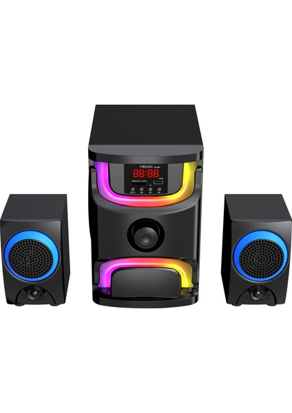 MD-96BT 2+1 40W Siyah Multimedya Fm/bt/sd/usb Speaker Hoparlör