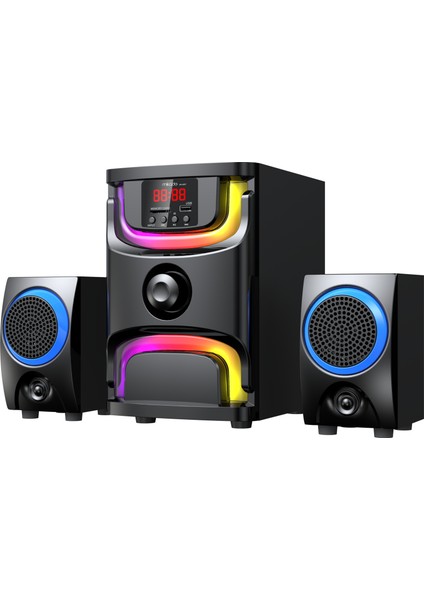 MD-96BT 2+1 40W Siyah Multimedya Fm/bt/sd/usb Speaker Hoparlör