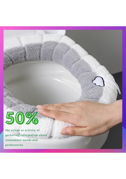 Mavi Stil 2 Adet Klozet Matı Kış Isıtıcı Kapak Yumuşak Yastık Yıkanabilir Kalınlaşmış Tank Kapakları Iskandinav Tarzı Banyo Closestool Isıtıcı (Yurt Dışından) fiyatları