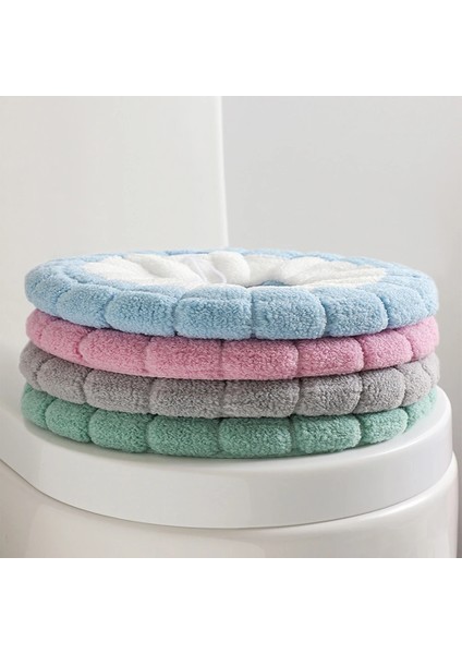 Mavi Stil 2 Adet Klozet Matı Kış Isıtıcı Kapak Yumuşak Yastık Yıkanabilir Kalınlaşmış Tank Kapakları Iskandinav Tarzı Banyo Closestool Isıtıcı (Yurt Dışından) modelleri