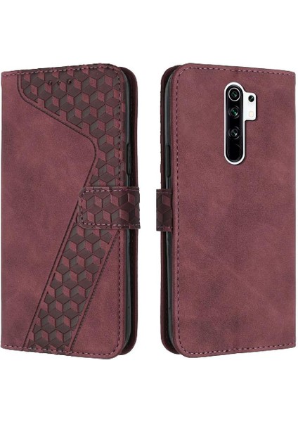 Telefon Kılıfı Için Xiaomi Redmi 9 Kickstand Flip Folio Cüzdan Kart Yuvaları Kapak (Yurt Dışından)