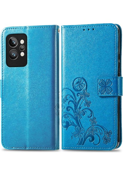 Realme Gt 2 Pro Için Zarif Iş Çevirme Kapağı Dört Yapraklı Yonca (Yurt Dışından)