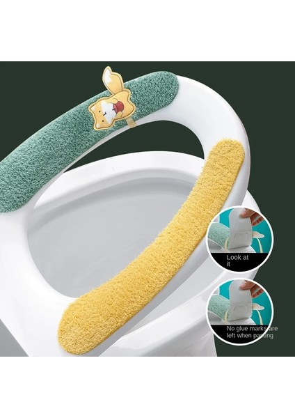 No.10 Stili Wc Karikatür Macun Tuvalet Yapışkan Koltuk Pedi Yıkanabilir Banyo Isıtıcı Koltuk Çıtası Ped Yastık Evrensel Klozet Kapağı Yumuşak (Yurt Dışından) indirimleri