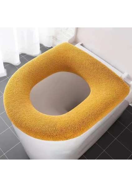 Sarı Tarzı Klozet Kapağı Mat Evrensel Tuvalet Pedi Yumuşak Sıcak Klozet Minderi Kalın Yıkanabilir Banyo Tuvalet Kapağı Aksesuarları (Yurt Dışından)