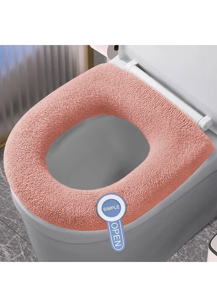 C Tarzı Banyo Tuvalet Klozet Kapağı Pedleri Yumuşak Isıtıcı Klozet Minder Örtüsü Gerilebilir Yıkanabilir Kauçuk Banyo Paspas Tuvalet Için (Yurt Dışından)