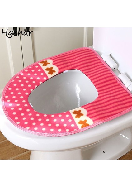 Kahve Tarzı Nokta Klozet Kapağı Vlevet Velcro Bant Yıkanabilir Banyo Aksesuarları Dayanıklı Closestool Mat Dolum Yeniden Kullanılabilir Bide Lavabo (Yurt Dışından) fiyatları