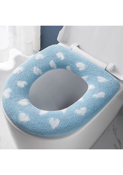 01GRI Tarzı Sıcak Klozet Kapağı Kış Bahar Tretchable Yıkanabilir Evrensel Closestool Cilt Dostu Kalın Çıkarılabilir Peluş Banyo (Yurt Dışından) modelleri