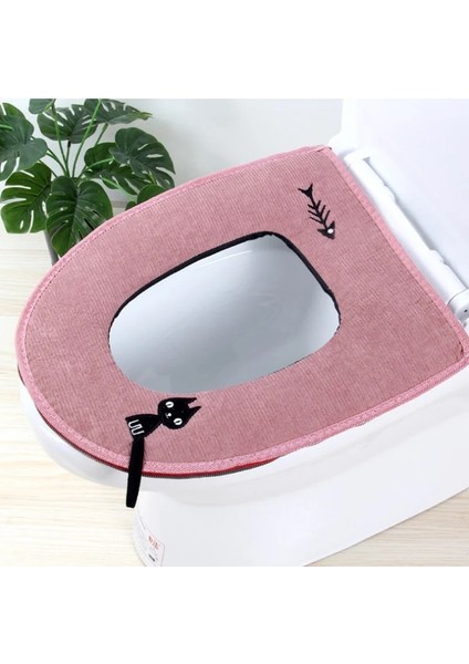 Mavi Stil 1 Adet Ev Banyo Yumuşak Su Geçirmez Fermuarlı Klozet Kapağı Pedleri Closestool Mat (Yurt Dışından) fırsatları